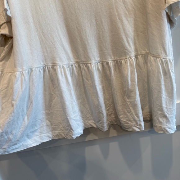 H&M XL White Short Sleeve Top - Picture 3 of 6